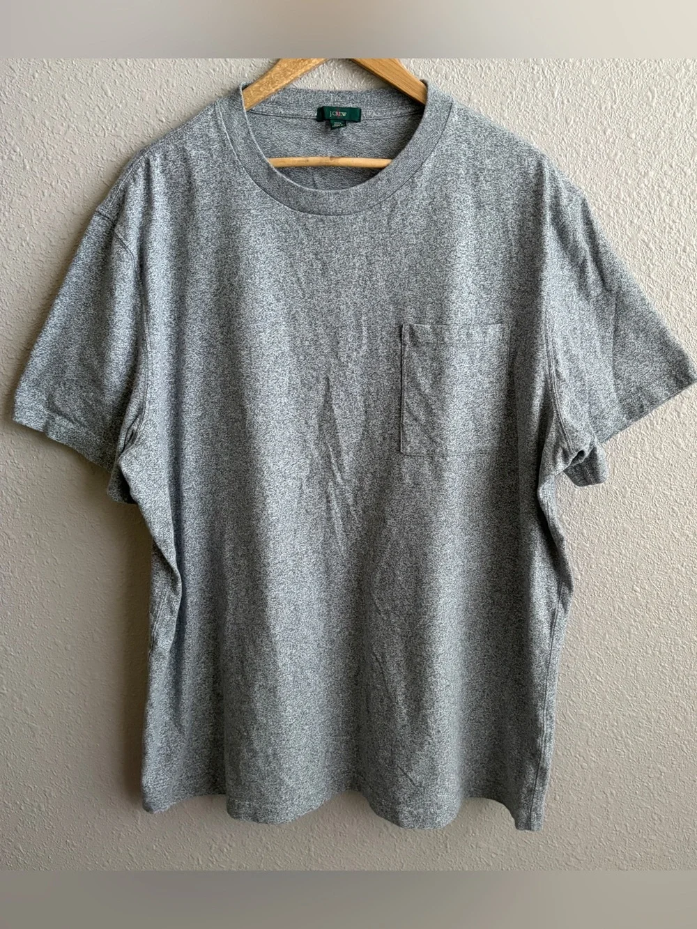 J. Crew Gray Oarsman Heavyweight Cotton Short Sleeve Pocket T-Shirt